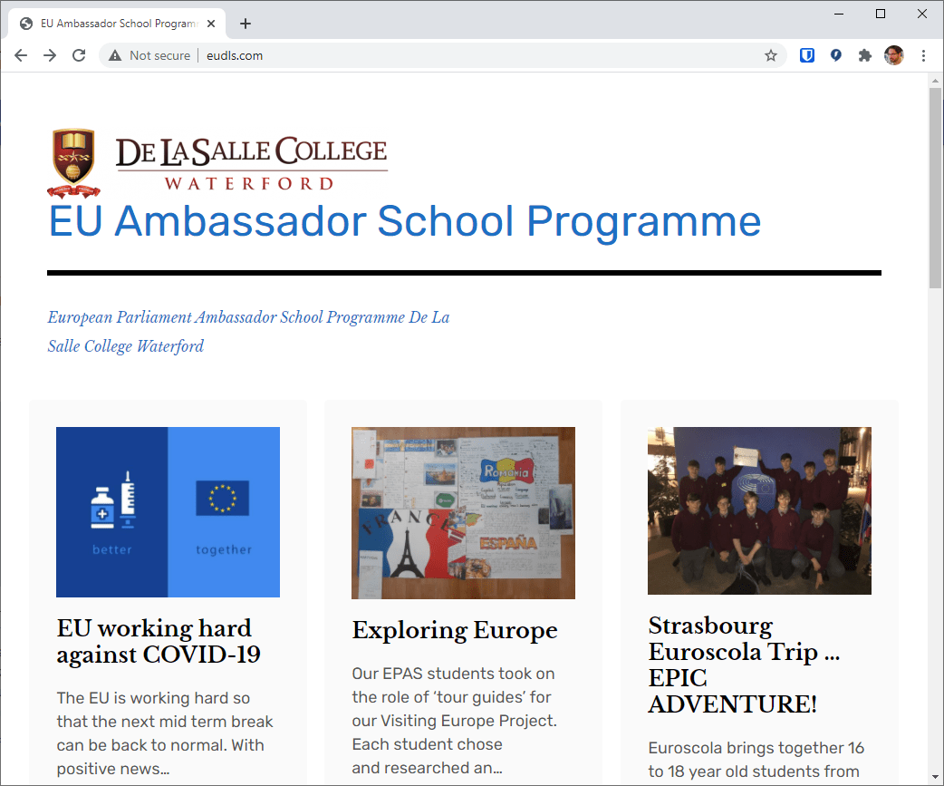 De La Salle College creates EPAS website