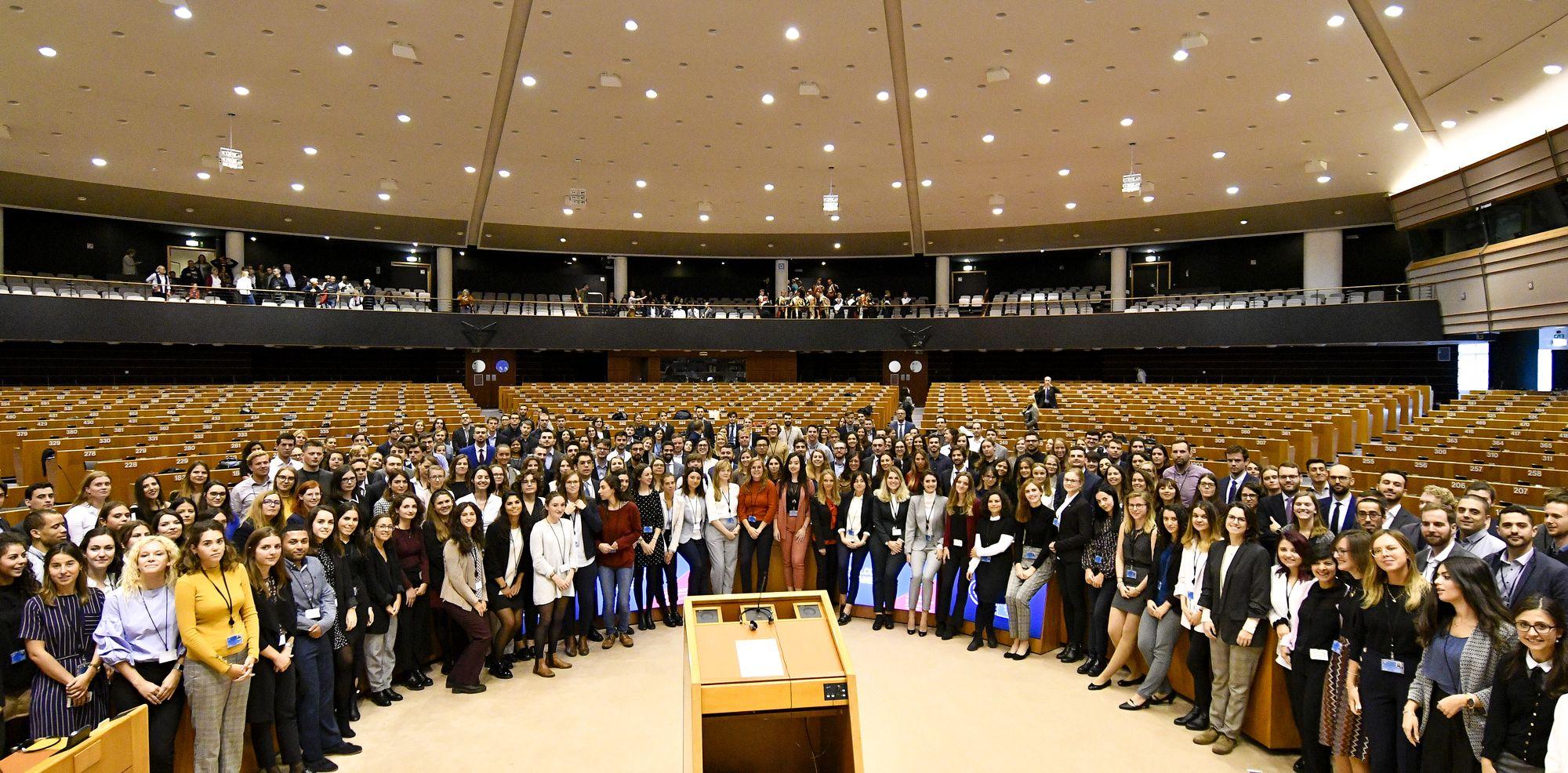 Trainees at the European Parliament