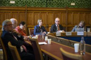 Discussion session with students on the Grey Belt in England