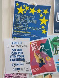 European Elections Library stand and treasure hunt