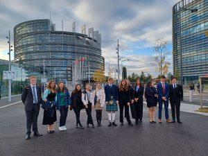 Wellington School at the European Parliament