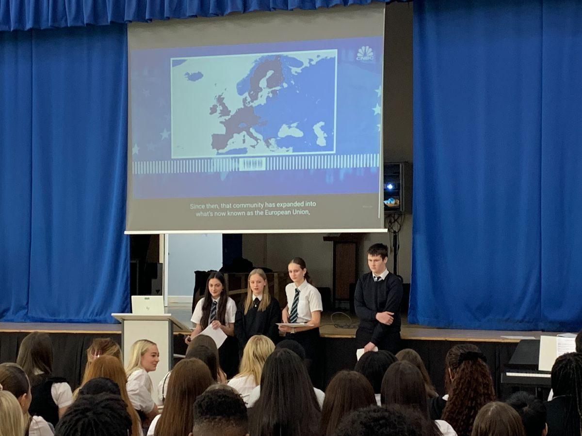 Assembly presentation to S5 pupils